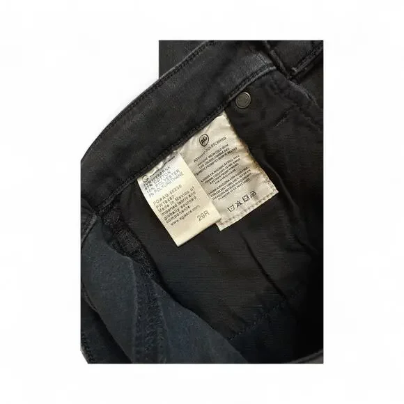 AG Adriano Goldschmied Mila Super High-Rise Skinny Jeans Washed Black Size 29 - Picture 5 of 8